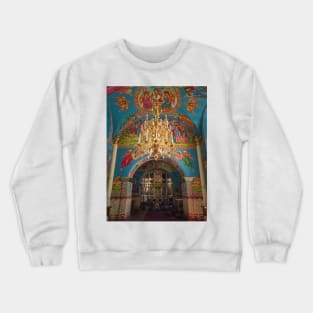 inside the Capriana Monastery Crewneck Sweatshirt